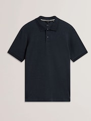 Ted Baker Redman Polo-Shirt mit kurzen Ärmeln und Struktur - Bild 5 von 6