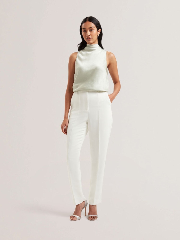 Ted Baker Green Anini Cowl Neck Sleeveless Top - Image 1 of 6 Ted Baker Green Anini Cowl Neck Sleeveless Top - Image 1 of 6