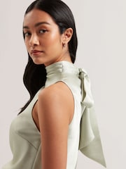 Ted Baker Green Anini Cowl Neck Sleeveless Top - Image 3 of 6