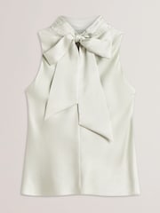 Ted Baker Green Anini Cowl Neck Sleeveless Top - Image 6 of 6