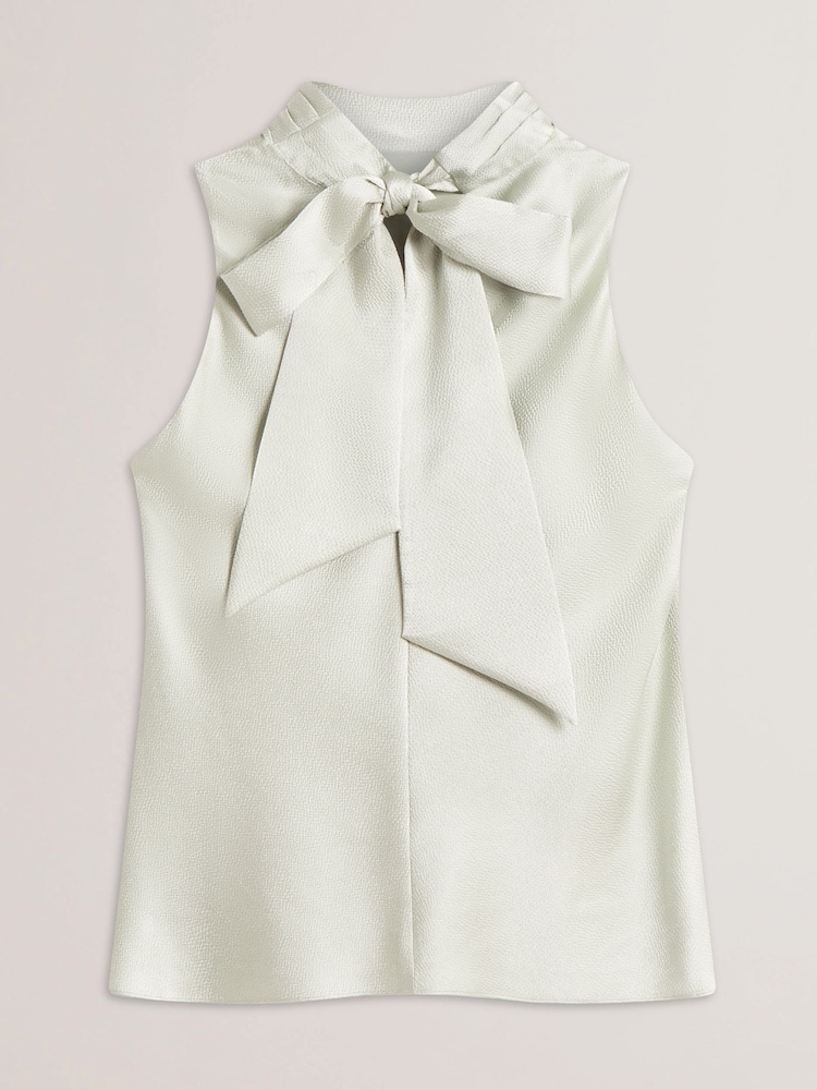 Ted Baker Green Anini Cowl Neck Sleeveless Top - Image 6 of 6