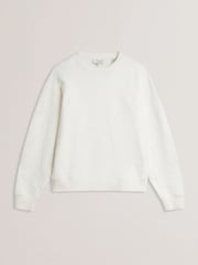 Ted Baker Cream Jjosiee Floral Embroidered Long Sleeve Sweatshirt - Image 5 of 6