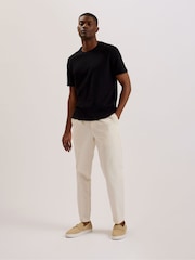 Ted Baker Black Curlys Short Sleeve Regular Textured T-Shirt - Image 3 of 5