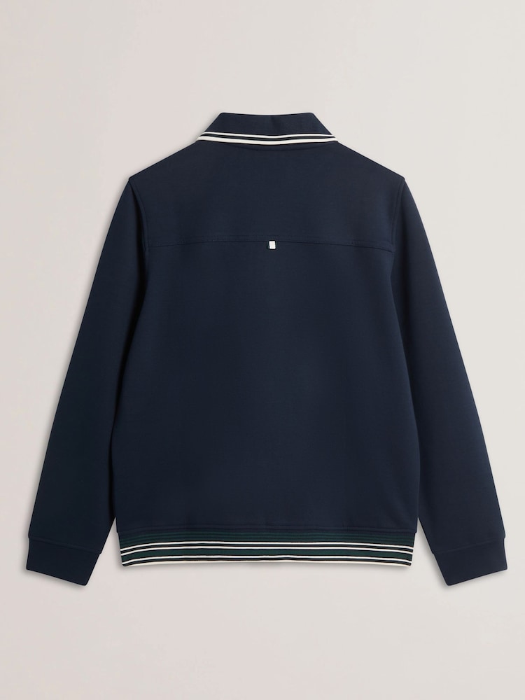 Ted Baker Blue Mall Long Sleeve Concealed Placket Jacket - Image 6 of 6
