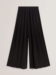 Ted Baker Black Pleata Box Pleat Wide Leg Trousers - Image 5 of 5