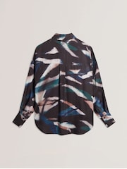 Ted Baker Tropiza Printed Oversized Boyfriend Shirt - Imagen 6 de 6