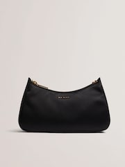 Ted Baker Purple Bolt Agnise Chain Detail Satin Shoulder Bag - Image 1 of 4
