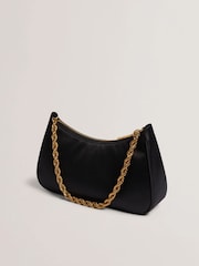 Ted Baker Purple Bolt Agnise Chain Detail Satin Shoulder Bag - Image 2 of 4