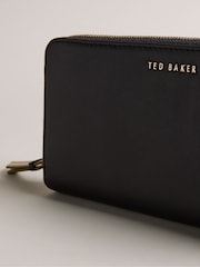 Ted Baker Black Large Darciea Branded Webbing Zip Around Purse - Image 2 of 3