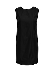 JDY Black Bow Back Mini Shift Dress - Image 4 of 5