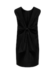 JDY Black Bow Back Mini Shift Dress - Image 5 of 5