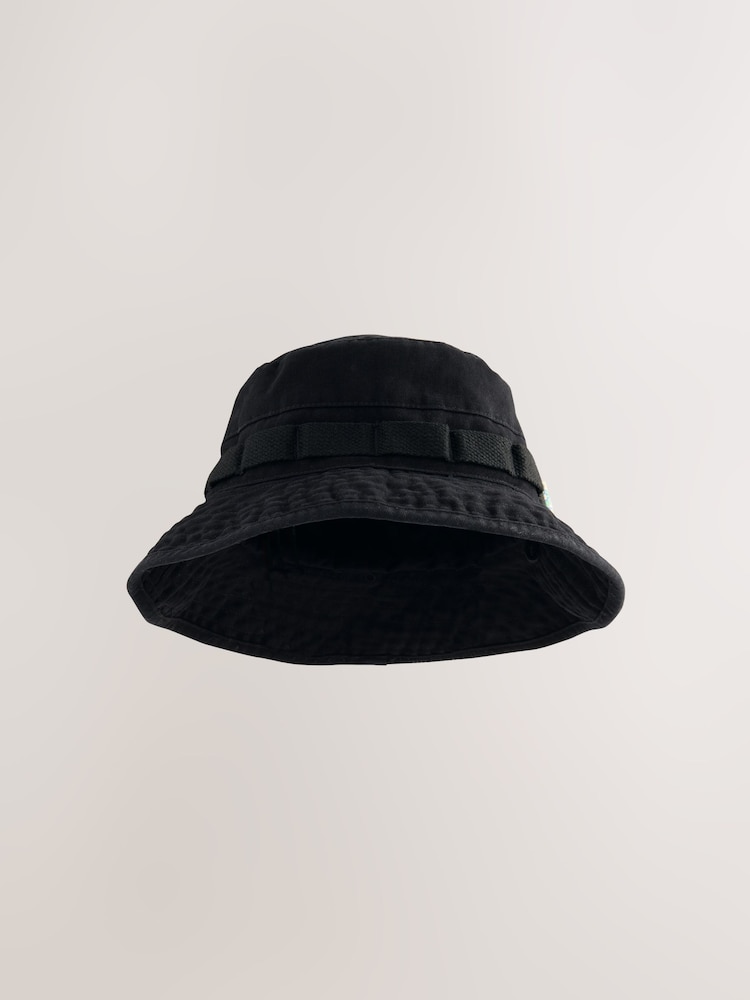 Black Boonie 100% Cotton Hat - Image 1 of 3