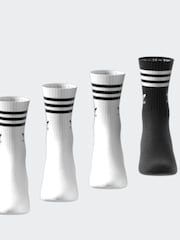 adidas Originals Black/White 3-Stripe Socks 10 Pack - Image 4 of 9