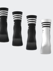 adidas Originals Black/White 3-Stripe Socks 10 Pack - Image 5 of 9