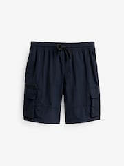 Black/Navy Blue Utility Swim Shorts 2 Pack - Image 12 of 19