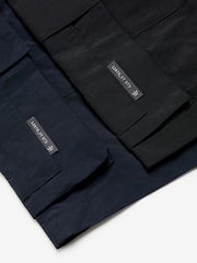 Black/Navy Blue Utility Swim Shorts 2 Pack - Image 18 of 19