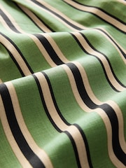 Grün gestreift - Hose mit Taillenband und weitem Bein - Bild 8 von 8