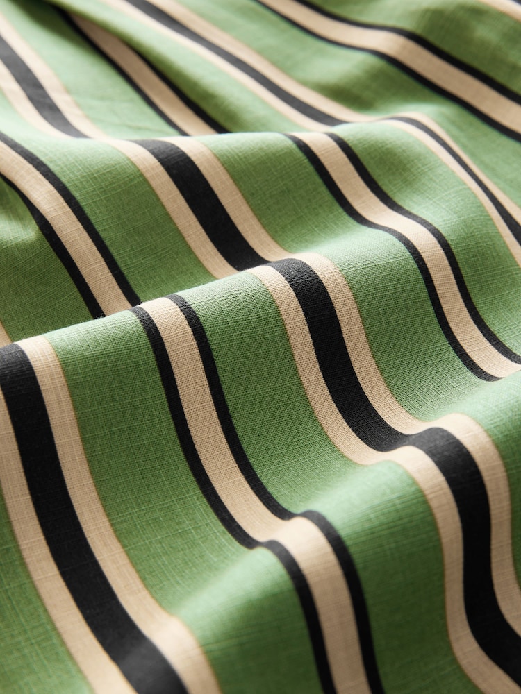 Green Stripe Tie Waist Wide Leg Trousers - Image 8 of 8 Green Stripe Tie Waist Wide Leg Trousers - Image 8 of 8