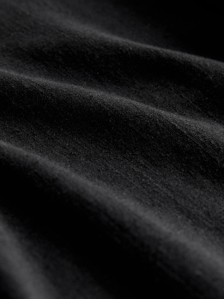 Black Linen Rich Jort Shorts - Image 3 of 3