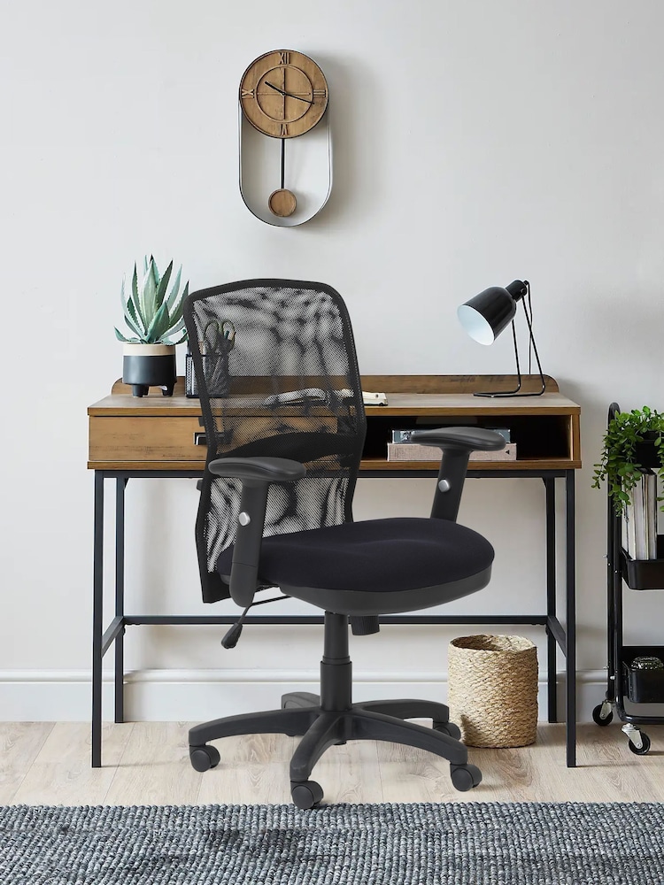 Alphason Black Dakota Mesh Back Office Chair - Image 1 of 5