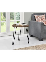 Dorel Home Walnut Owen Retro Round Side Table - Image 2 of 6