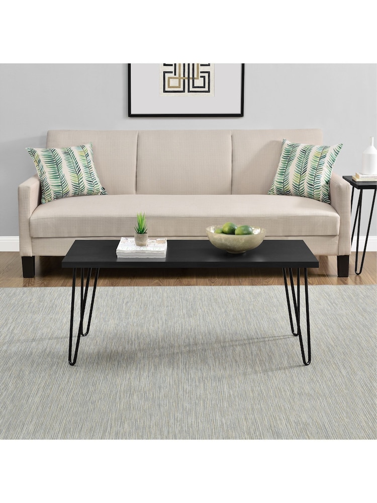 Dorel Home Black Oak Owen Retro Coffee Table - Image 2 of 6
