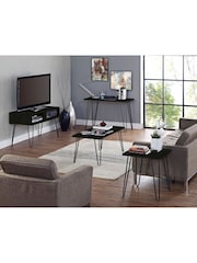 Dorel Home Black Oak Owen Retro Coffee Table - Image 3 of 6