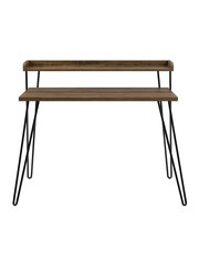 Dorel Home Walnut Haven Retro Office Desk with Riser - Image 3 of 6