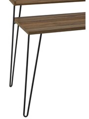 Dorel Home Walnut Haven Retro Office Desk with Riser - Image 4 of 6
