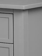 Dorel Home Grey Franklin Accent Table with 2 Drawers - Image 6 of 6
