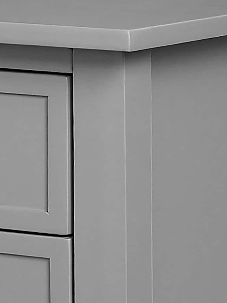 Dorel Home Grey Franklin Accent Table with 2 Drawers - Image 6 of 6