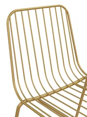 Dorel Home Gold Caden Wire Dining Chair Set of 2 - Image 6 of 6