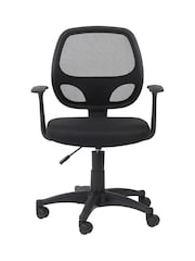 Alphason Black Medium Back Mesh Operators Office Chair Davis - Image 4 of 5