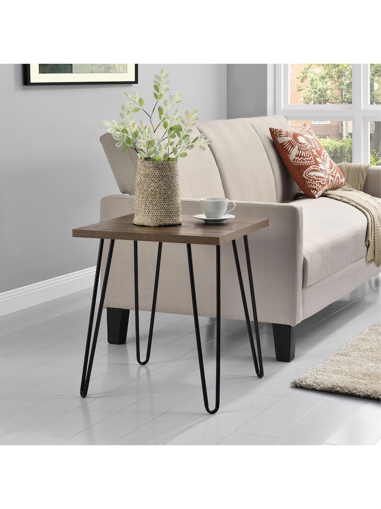 Dorel Home Walnut Owen Retro Side Table - Image 1 of 6