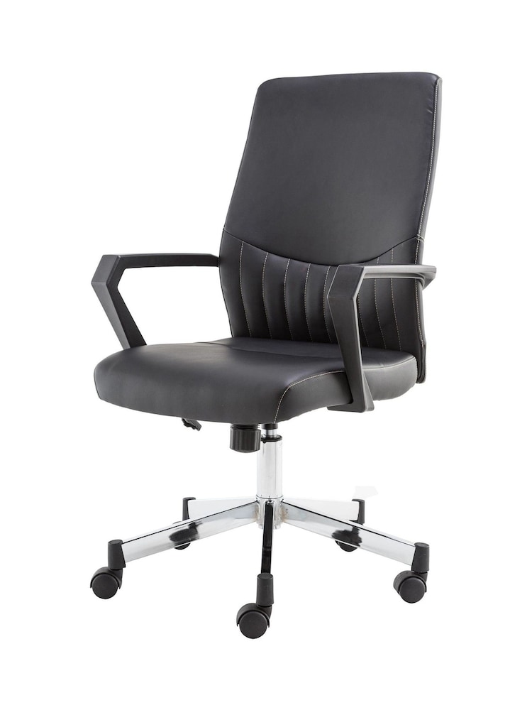 Alphason Black Brooklyn Office Chair - Image 2 of 5