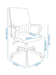 Alphason Black Brooklyn Office Chair - Image 5 of 5