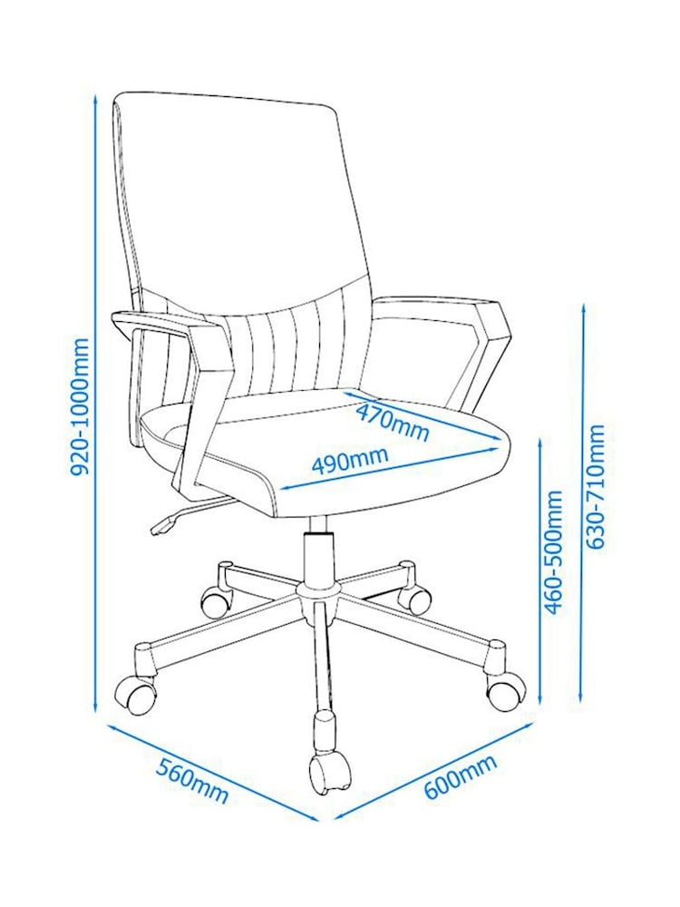 Alphason Black Brooklyn Office Chair - Image 5 of 5