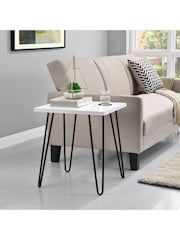 Dorel Home White Owen Retro Side Table - Image 1 of 6