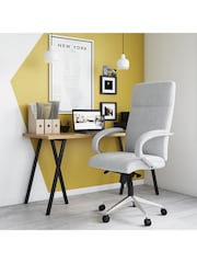Alphason Grey Bedford Office Chair - Image 1 of 5
