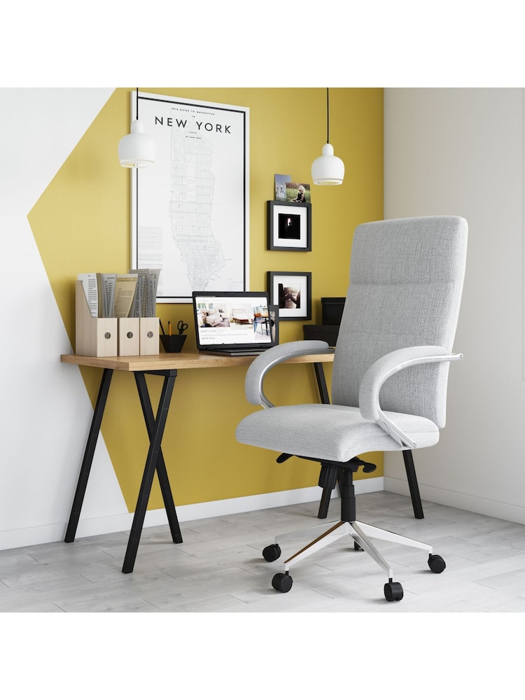 Alphason Grey Bedford Office Chair - Image 1 of 5