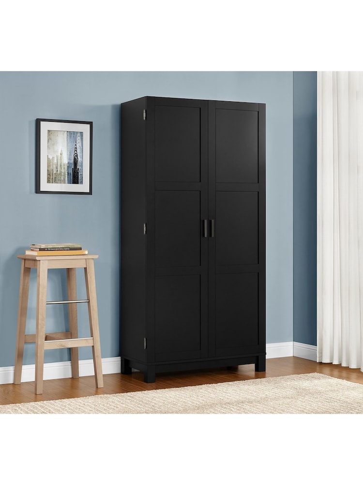Dorel Home Black Carver Storage Cabinet - Image 1 of 6