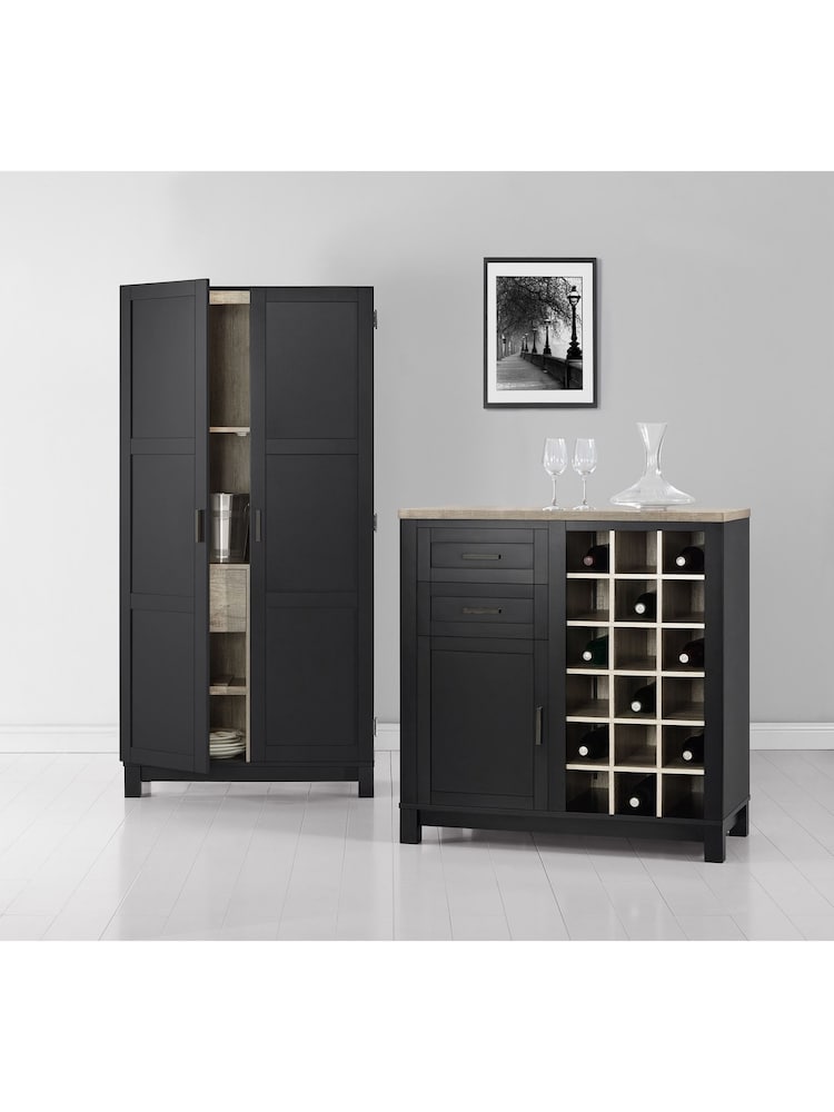 Dorel Home Black Carver Storage Cabinet - Image 2 of 6
