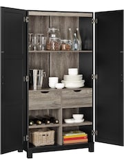 Dorel Home Black Carver Storage Cabinet - Image 4 of 6