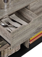 Dorel Home Black Carver Storage Cabinet - Image 5 of 6