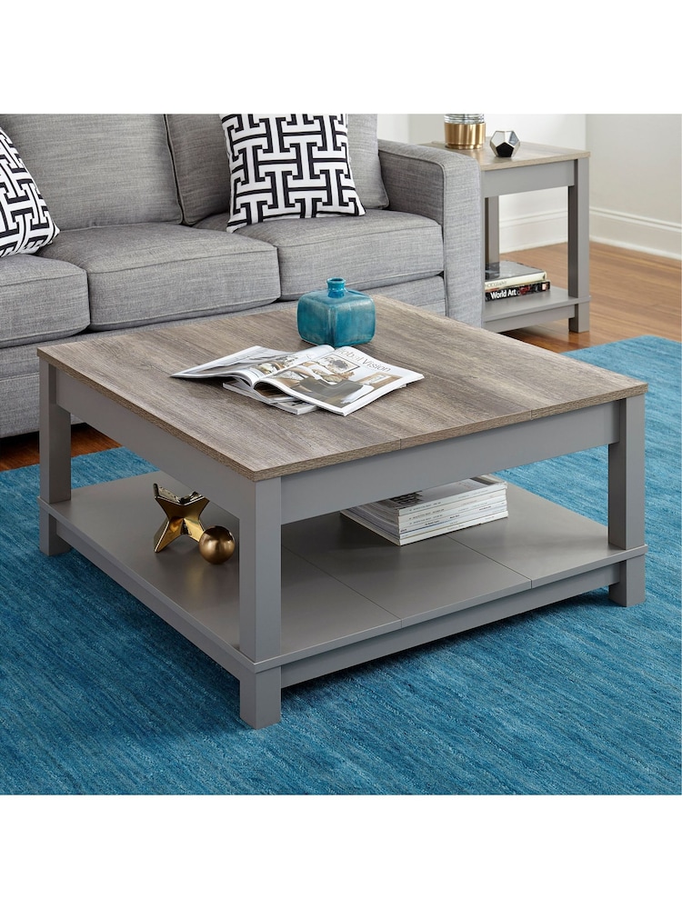 Dorel Home Grey Carver Coffee Table - Image 1 of 6