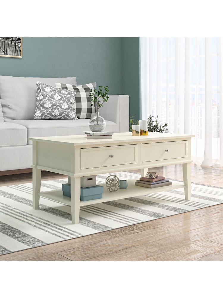 Dorel Home White Franklin Coffee Table - Image 1 of 6