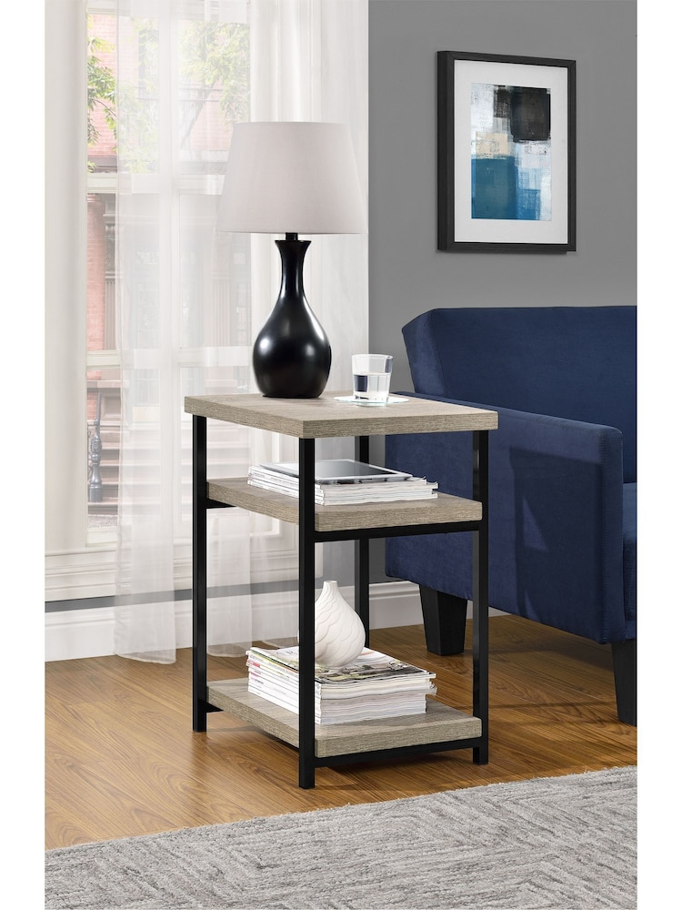 Dorel Home Grey Oak Elmwood Side Table - Image 1 of 6 Dorel Home Grey Oak Elmwood Side Table - Image 1 of 6