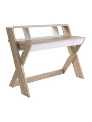 Alphason Light Oak Aspen Office Desk - Image 2 of 5