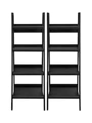 Dorel Home Black Lawrence 4 shelf Ladder Bookcase - Image 3 of 6