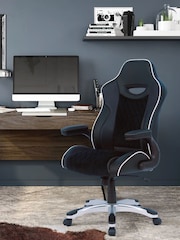 Alphason Black Silverstone Office Chair - Image 1 of 5